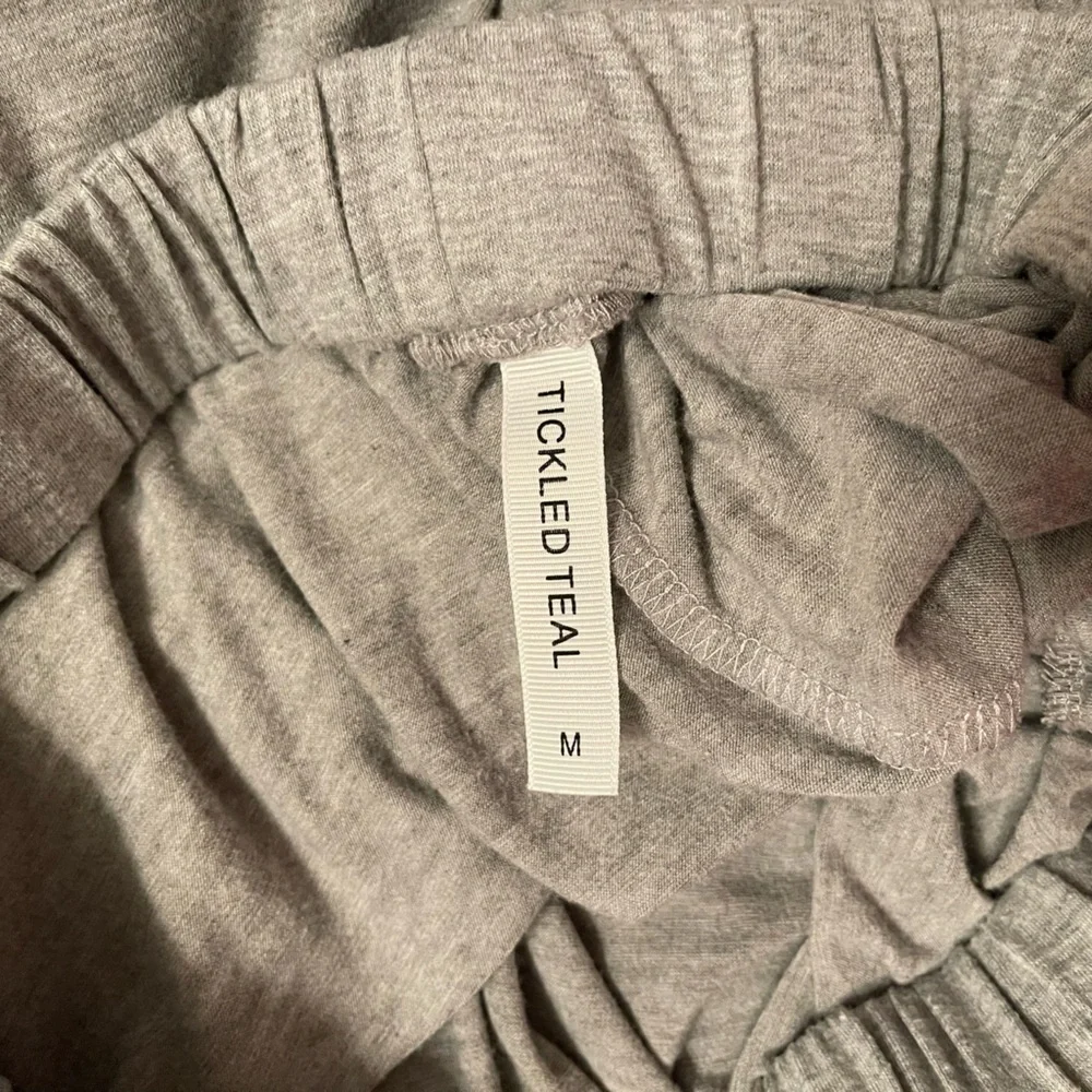 Tickled Teal Light Gray Drawstring Maxi Skirt - Picture 3 of 3